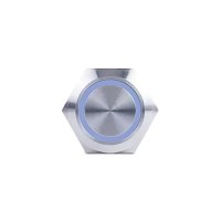 Sierra Av10030B Push-Button Switch, Off/(On), Blue Halo Led - Av10030B - 11-Av10030Bf1