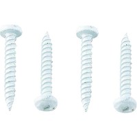Ap Products 012Psq50W8X1 Pan Head Square Recess Screw, 8 X 1, White, 50/Pk - 012-Psq50W 8 X 1 - 112-012Psq50W8X1F1