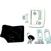 Bauer Entrance Lock White W/ Keys White - 013-534 - 112-013534F1