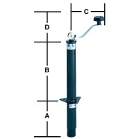 Bal Products 29033Bl Top Wind A-Frame Screw 5,000 Lb Capacity Tongue Jack For Rv Trailers - 29033B - 129-29033Bf1