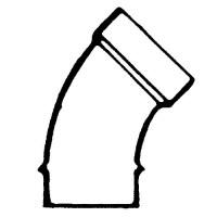 45 St Elbow 1 1/2In Abs Bell Rv Rvx - 632401 - 135-632401F1