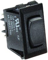 Switch-Rockr 10A On-Off-On Blk - S341 - 350-S341F1