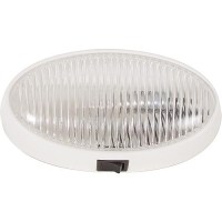 Optronics Oval Porch/ Utility Lights, White W/Switch - Rvpl7Cp - 158-Rvpl7Cpf1