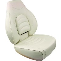 Springfield 10416061 Fish Pro High Back Seat, White - 1041606-1 - 169-10416061F1