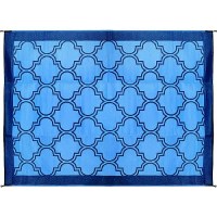 Open Air Lattice Outdoor Leisure Mat, Blue, 6' X 9' - 42876 - 17-42876F1
