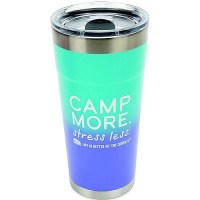 Camco 53317 Camp More / Stress Less Tumbler, 20 Oz., Blue/Purple - 53317 - 17-53317F1