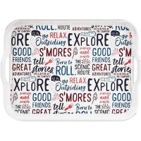 Camco Xxx Melamine Tray, Graffiti Design - 53486 - 17-53486F1