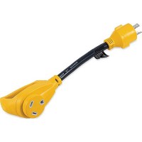 Camco 55272 Powergrip Generator Adapter, 30A, 3 Prong - 55272 - 17-55272F1