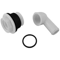 Johnson Pump 81-47246-01 Intake Elbow, Inlet Pipe Gasket And Nut For Manual And Silent Electric Version Toilets - 81-47246-01 - 189-814724601F1