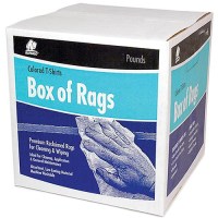 Buffalo Recycled Colored T-Shirt Cloth Wipers, 4 Lb. Box - 10080 - 199-10080F1