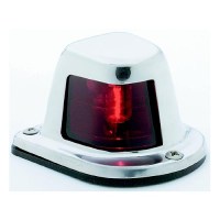 Attwood Side Lights Deck Mount, Stainless Steel - Red - 66319R7 - 23-66319R7F1