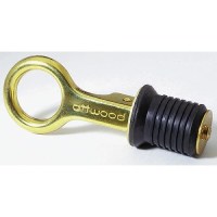 Attwood Brass Snap-Handle Drain Plug Without Chain - 7524A7 - 23-7524A7F1