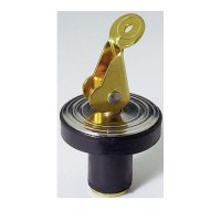 Attwood Livewell/Bailer Drain Plug, Brass Snap-Handle - 7533A7 - 23-7533A7F1