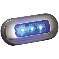 T-H Marine Led Oblong Courtesy Light With Stainless Steel Bezel - Led51823Dp - 232-Led51823Dpf1