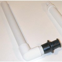 T-H Marine Push In Overflow Drain Tube 90 Degree Fits All 1-1/8