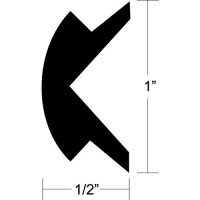 Taco V120303Bka501 Flexible Vinyl Insert, 50' Black - V12-0303Bka50-1 - 236-V120303Bka501F1