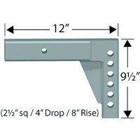 2.5In Equalizer Hitch Shank4I Replaces P/N 286-90024800 Rvx - 90024225 - 286-90024225F1