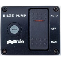 Rule 3-Way Bilge Panel Lighted Rocker Switch Panel 12V - 43 - 29-43F1