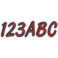 Hardline Series 400 Registration Kit, Smooth Cursive Font With Left To Right Color Gradation (Includes 4 Sets Of 3