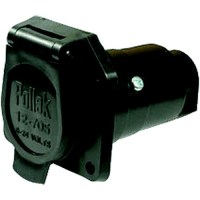 Pollack 7-Way Black Plastic Car End Socket Only - 12-707Ep - 329-12707Epf1