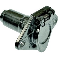 Pollak 6P-101V 6-Pole Round Connector Metal Vehicle End W/ Concealed Terminals - 6P-101V - 329-6P101Vf1