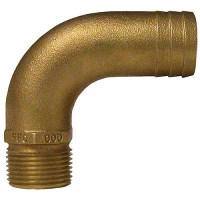 Groco Ffc Bronze Full Flow 90 Degree Pipe-To Hose Adapter With Npt Thread - Ffc-1000 - 34-Ffc1000F1