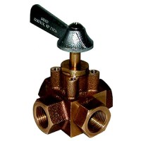 Groco Fv475X Bronze 4 Port Tank Selector Valve 3/4