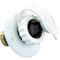 Jr Products 62155 Metal Rv City Water Flange - 62155 - 342-62155F1