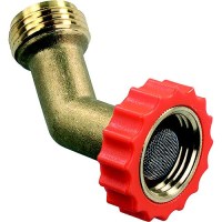 Jr Products 62225 Lead Free Brass 45 Degree Rv Hose Saver - 62225 - 342-62225F1