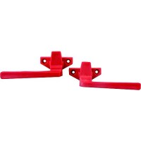 Jr Products 81925 Red Emergency Rv Window Latch Set - 81925 - 342-81925F1