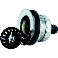 Jr Products 9490-215-022 Rv Sink Strainer With Threaded Basket, Rubber Washer & Locknut - 9490-215-022 - 342-9490215022F1