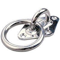 Sea-Dog 089613 Diamond Eye Plate W/Ring, 3-3/16
