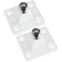 Side Mount Deck Hinge, 4-Hole, White, Pair - 273256-1 - 354-2732561F1
