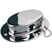 Seadog 322070 Forged Brass Chrome Plated Chain Deck Pipe With Chain - #8 Fastener - 322070 - 354-322070F1