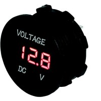 Seadog 421615 Round Digital 4 To 30 Voltage Meter | Injected Molded Nylon - 421615-1 - 354-4216151F1