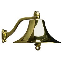 Seadog Cast Polished Brass Bell | #6 Fastener - 455720 - 354-455720F1