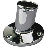 Seadog 492213 Flagpole 10 Degree Socket | #10 Fastener | Sand Cast Brass Chrome Plated - 492213-1 - 354-4922131F1