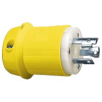 Hubbell Hbl26Cm11 Yellow 30A 125V Twist Lock Insulgrip Plug - Hbl26Cm11 - 36-Hbl26Cm11F1