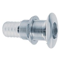Marine Hardware Thhss1 Stainless Steel Thru-Hull For Hose, 1