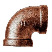 Brass Fittings 44122 Bronze Reducing 90 Elbow, 3/8