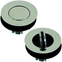 Scandvik Sink Drain, Chrome Plated Brass W/Flip Stopper - 19006P - 390-19006Pf1