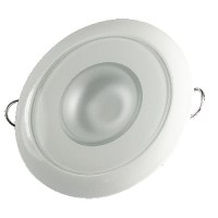 Lumitec 113120 Mirage Flush Mount Down Light W/White Bezel & Non-Dimming White/Blue/Red/Purple Leds - 113120 - 451-113120F1