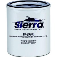 Sierra 99200 Repalcement Racor Spin-On Fuel Water Separator Filter For Above Deck Use, 30 Micron - 18-99200 - 47-99200F1