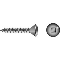 Square Tapping Screw - Oval Head #10 X 1