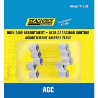 Seachoice High Amp Agc Glass Fuse Assortment, 5Ea - Sc11358 - 50-11358F1