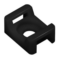 Seachoice 14193 Saddle Mount, Black, #6 Fastener, 10/Pk - 14193 - 50-14193F1