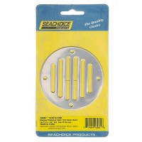 Seachoice Round Ventilator Cover, 3-1/4 In. Diameter, Will Cover Holes Up To 2-1/2 In., Stamped Stainless Steel - 16081 - 50-16081F1