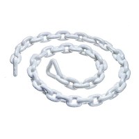 Seachoice White Pvc Coated Galvanized Anchor Lead Chain 3/8