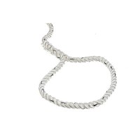 Seachoice Premium 3-Strand Twisted Nylon Dock Line, White With Blue Tracer, 1/2