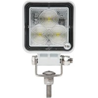 Seachoice 53018 Led Flood Beam Square/Compact Work Light, 12/24V, White Housing, 3 Leds - Tll52Fwsch - 50-53018F1